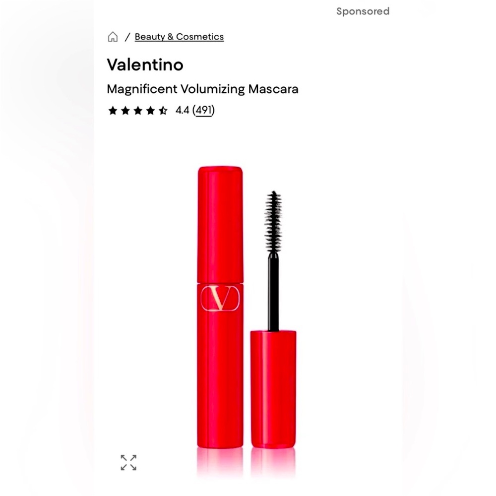 Brand New Valentino Magnificent Volumizing Mascara - Black